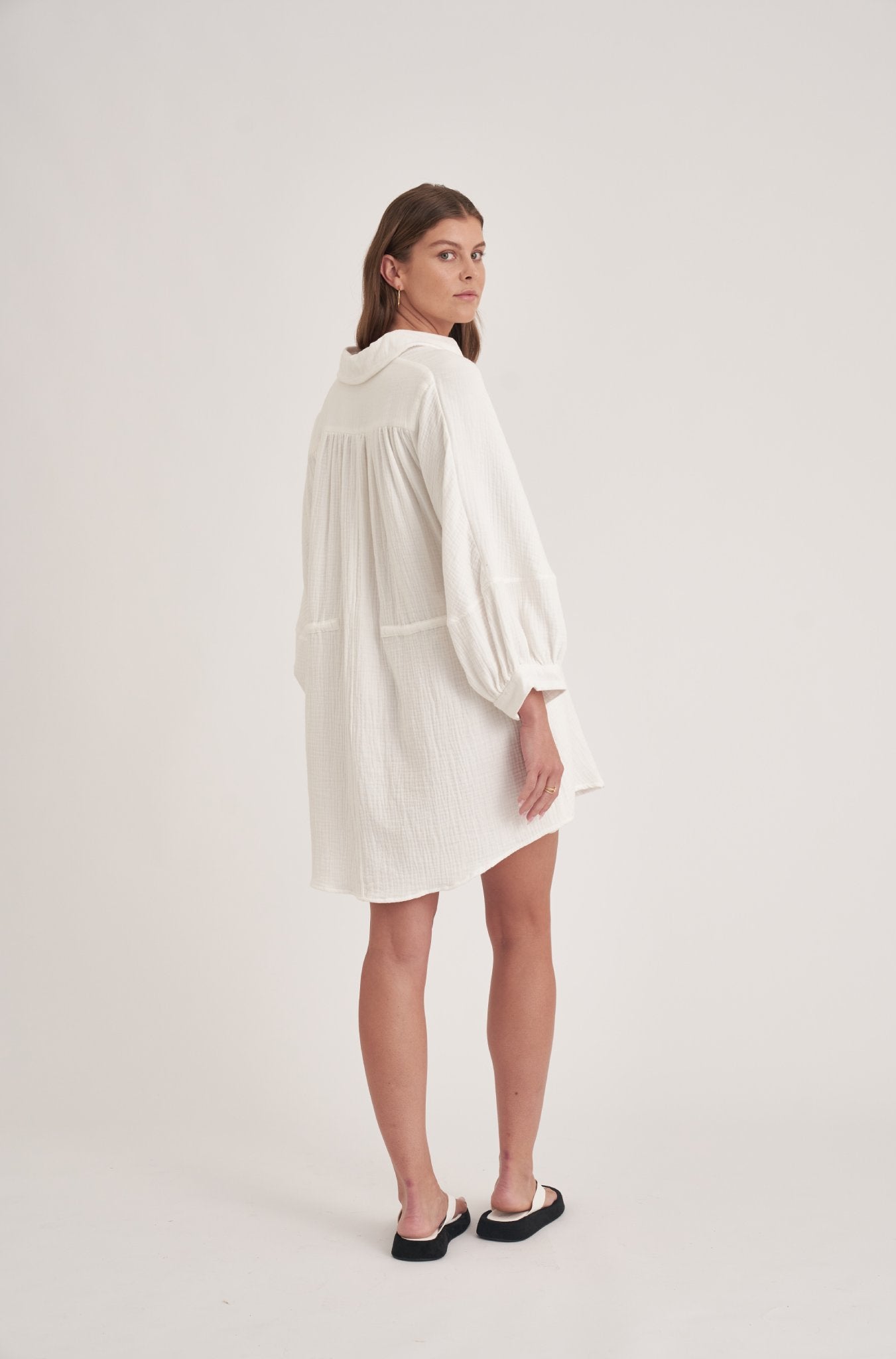 The Haze Isla Dress Off White Rear View